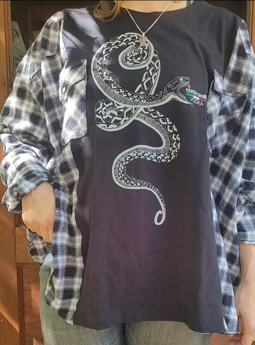 Black and White Campfire Shirt